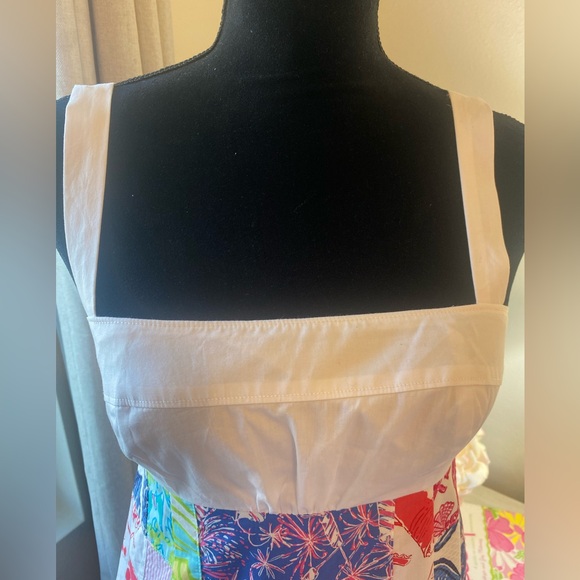 Lilly Pulitzer Yesenia Square One Sewn Patch Sleeveless Dress Size 4 - Picture 8 of 11